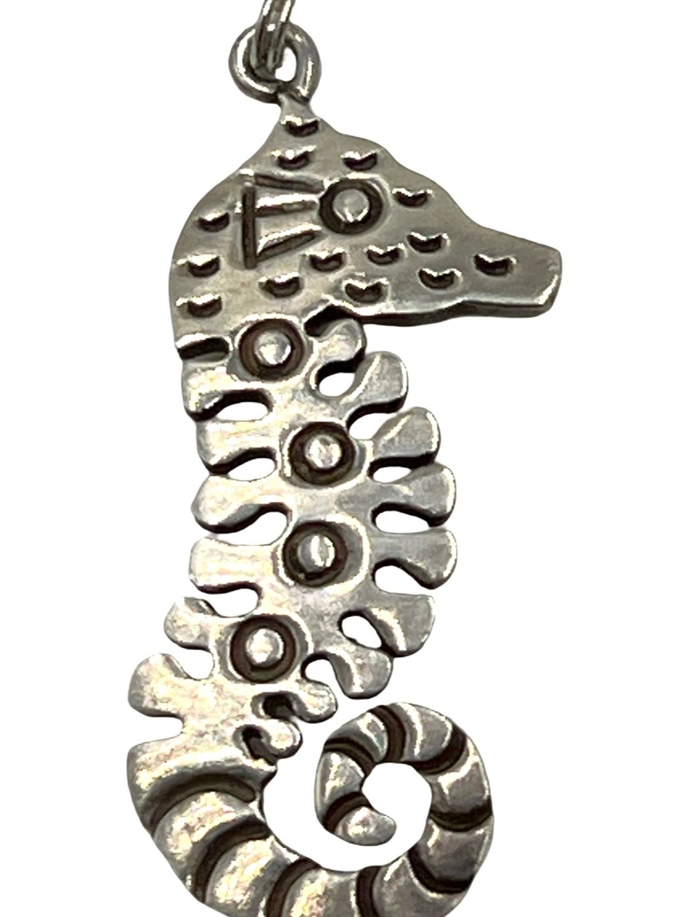 Handcrafted Large Seahorse Sterling silver Pendant/Charm